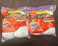 Hanes Men's White Cushioned Low Cut Socks Soft Cotton Size 6-12  12 Pairs