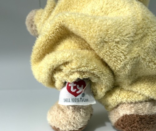 Ty Pluffies Yellow Pj Bear Love To Baby Bunny Suit Plush Soft Toy Rare comforter - Picture 7 of 8