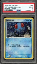 Pokemon Tentacool EX Legend Maker Reverse Holo #66/92 PSA 9 on eBay
