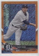 2018 Bowman Chrome Prospects Orange Shimmer Refractor 3/25 Alex Faedo 8b5