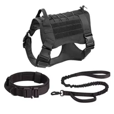 Tactical Dog Vest US Working Dog Military Harness with Handle No-pull Large
