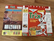 1973 General Mills Trix  Cereal Box