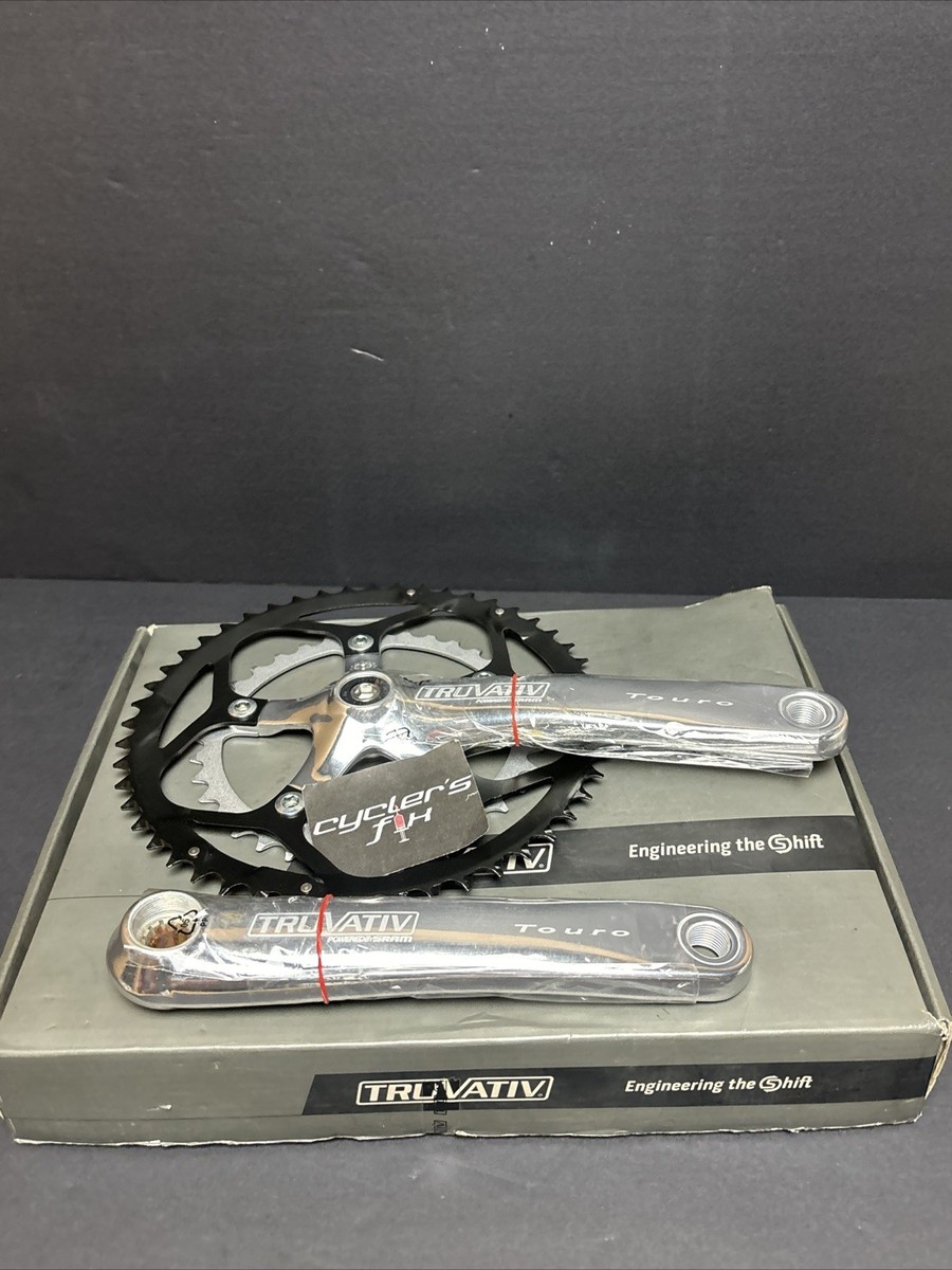 NOS 175mm Sram Truvativ Touro Double 50-36T Power Spline Crankset