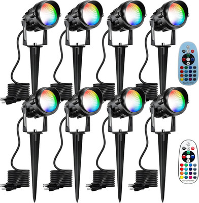 Halloween Christmas Spotlight Outdoor Color Changing Landscape Spotlights,12W RG