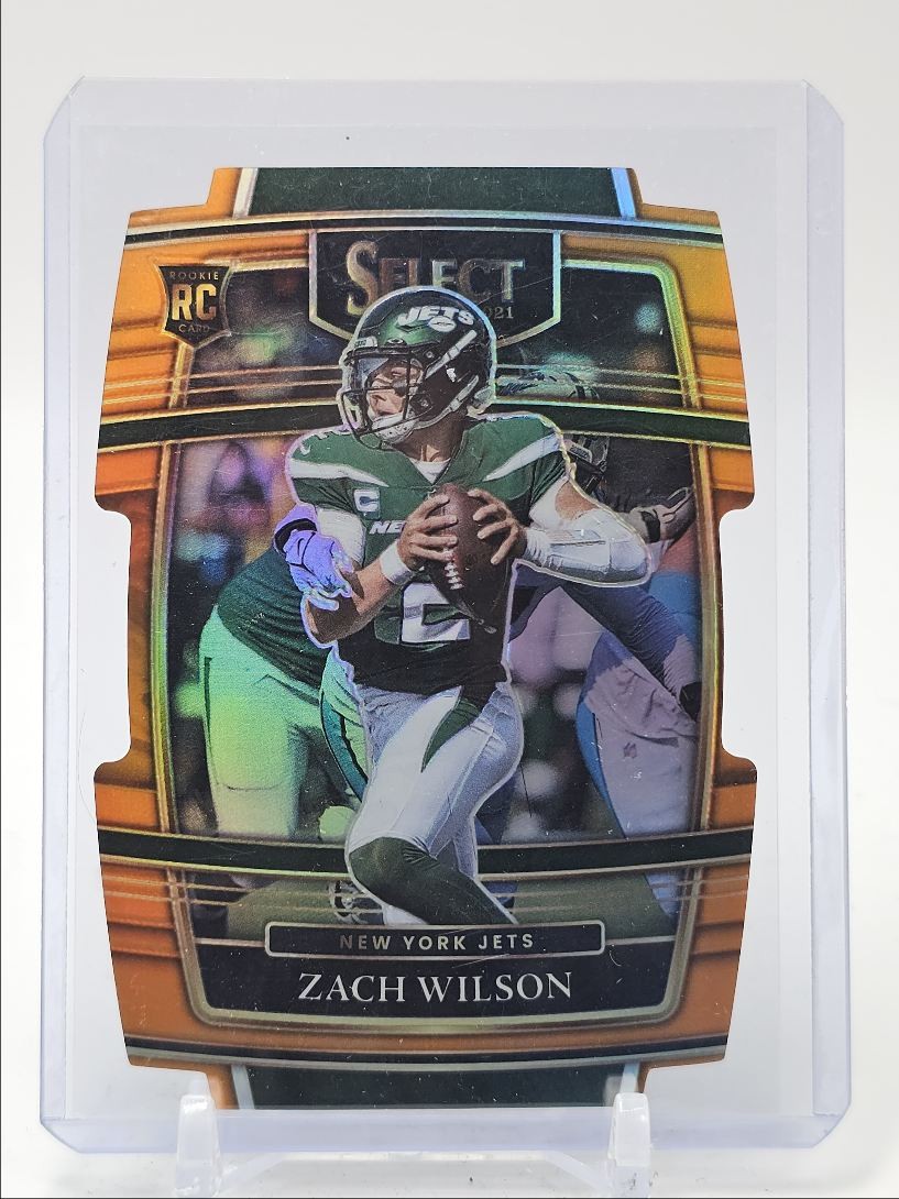 ZACH WILSON 2021 SELECT CONCOURSE ROOKIE ORANGE PRIZM DIE CUT RC /249 Q1300
