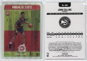 2017-18 Panini NBA Hoops Silver /199 John Collins #269 Rookie RC