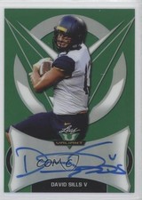 2019 Leaf Valiant Green 68/75 David Sills V #BA-DSV Auto 01wi