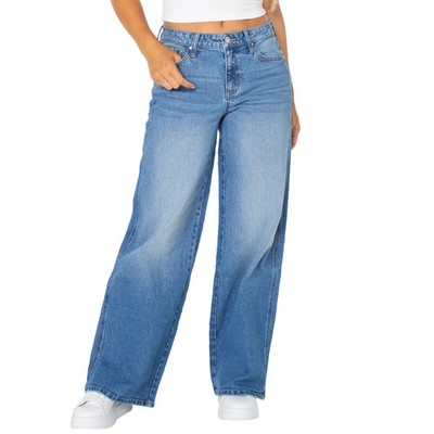 CELEBRITY PINK - SIZE: 19 - Relaxed Boyfriend Baggy Wide Leg Jeans W/ 30'' Inseam
