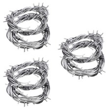 3 Pieces Halloween Fake Barbed Wire Barbedwire Barbwire for Decorating