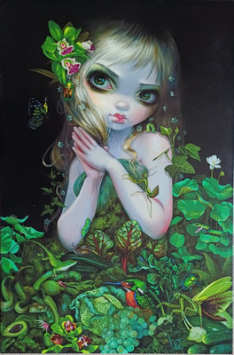 JASMINE BECKET-GRIFFITH LARGE SIGNED MASTERPIECE EDITION 2/5 GREEN GODDESS 2016