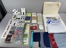 Vintage Sewing Notions Lot Buttons Snaps Elastic Trim Estate Craft Supplies
