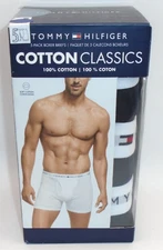 NEW MEN'S "TOMMY HILFIGER 100% COTTON CLASSICS BOXER BRIEFS 5 PACK UNDERWEAR"