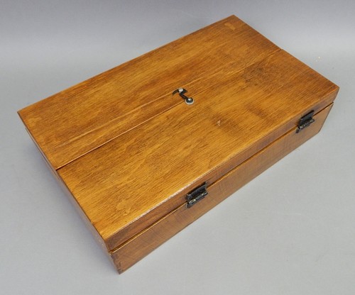 Vintage child kid size carpentry wood tool box set kit made in Poland 1960s - Picture 4 of 4
