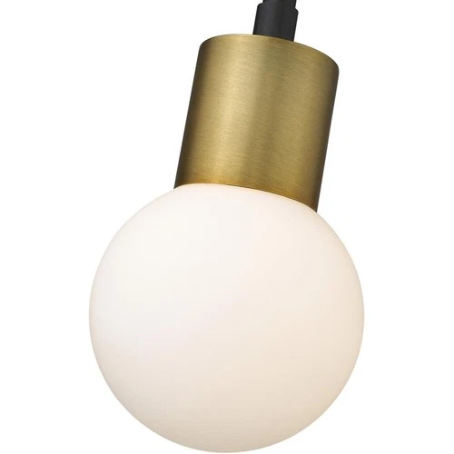 Z-Lite 621MP-MB-FB Neutra Pendant Matte Black and Foundry Brass - Picture 6 of 8