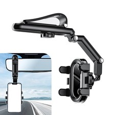 Sun Visor Phone Holder, 360  Rotatable and Retractable Car Phone Mount, Multi...