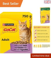 Complete & Balanced Chicken & Duck Dry Cat Food 750g - 5 Packs for Adult Cats 6.10 per kilo