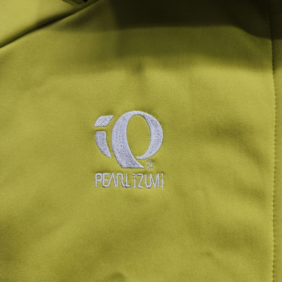Pearl Izumi Cycling Vest Mens S Yellow Black Fleece Lined Sleeveless Full Zip - Image 3 of 4