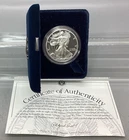1997 P Proof American Silver Eagle - With Box & CoA