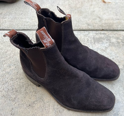R.M. Williams Chelsea Craftsman Suede Boots Men's Comfort 8H US Men 9-9.5 - Picture 1 of 13