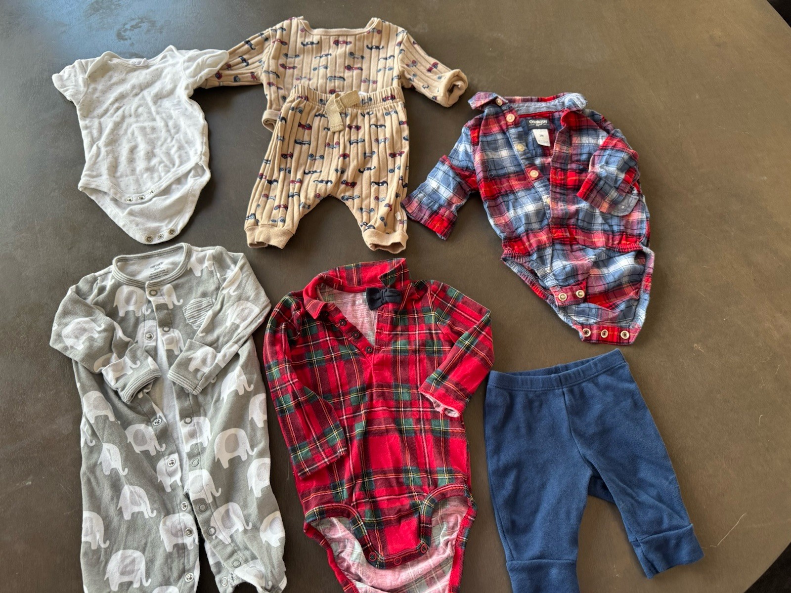 Baby Boy's Clothes 3 month Bundle H&M Carter's  Oshkosh cotton baby clothes thumbnail 2