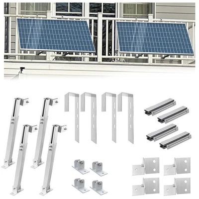 Gliese Balkonkraftwerk Halterung Solarmodul Befestigung Geländer Aufständerung
