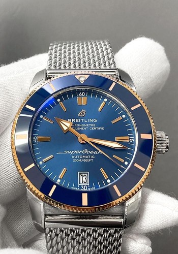 New Breitling Superocean Heritage B20 Automatic 42 Blue Dial Watch UB2010161C1A1