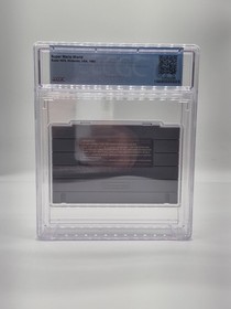 Super Mario World (SNES, 1991) CGC 7.0 Graded Cart Not WATA, PSA, VGA
