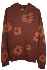 Denim Tears Mono Wreath Hoodie Brown BRAND NEW Size Large 100% AUTHENTIC