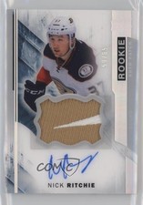 2015-16 Upper Deck Premier Silver Spectrum 59/65 Nick Ritchie #93 Patch Auto q2b