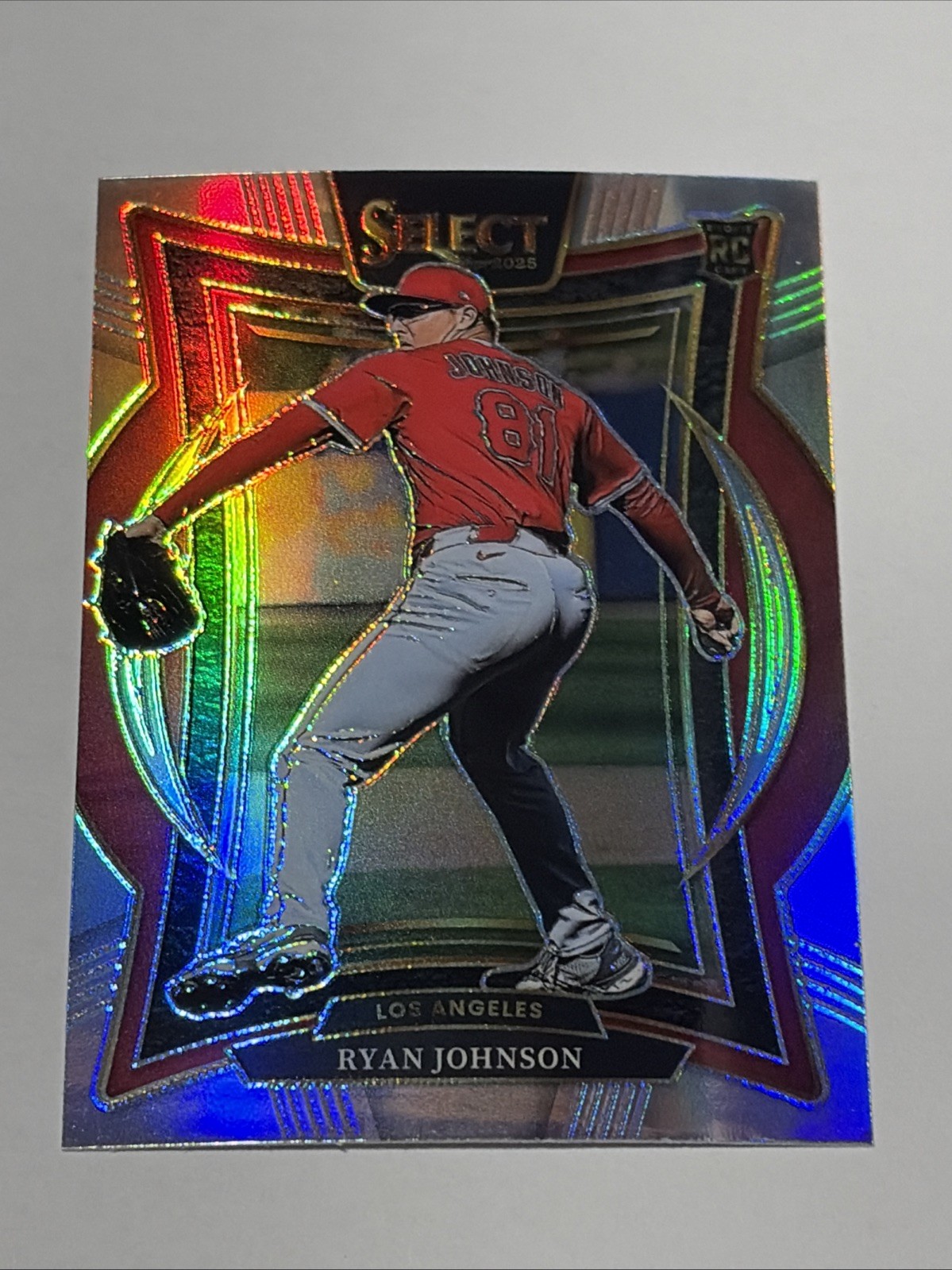 2025 Panini Select - Concourse Ryan Johnson #47 Silver Prizm (RC) Angels