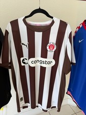 Puma FC St. Pauli 25/26 Home Soccer Jersey Men’s L Brown White NWT 783063-01