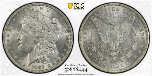 1889-O Morgan $1 Dollar AU58 PCGS