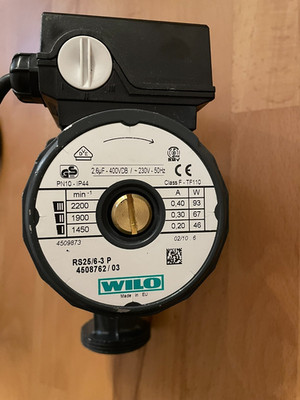 WILO RS25/6-3 P 4508762 / 03 180mm Heizkreispumpe
