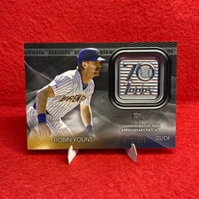 2021 Topps Update Baseball / Topps 70th Logo Patch / Robin Yount #T70P-RY /299