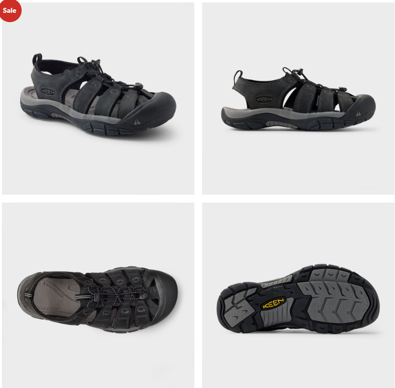Men's KEEN Newport Sandals Black Color