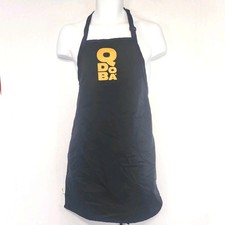 Qdoba Mexican Eats Black Apron Employee Worker Uniform Adjustable Easy Care