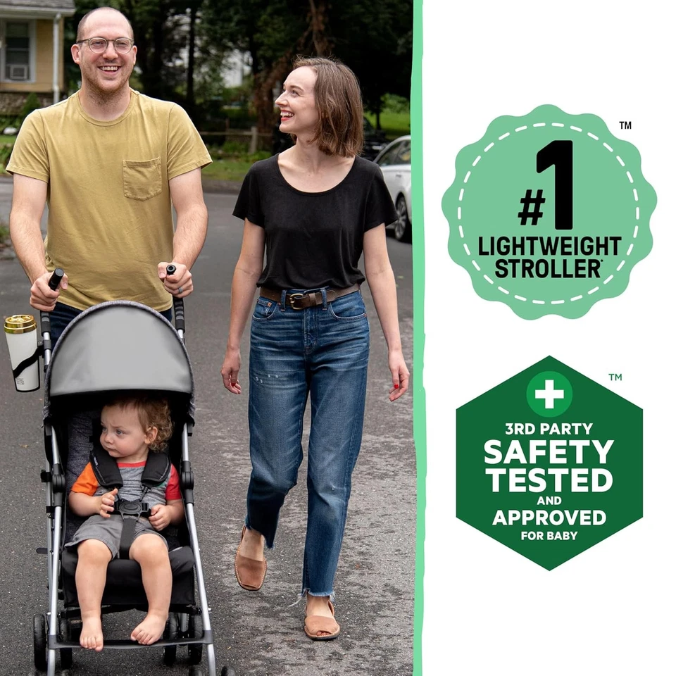 Cochecito de conveniencia Summer Infant 3Dlite ST, negro y gris - gris/negro Foto 2 de 4