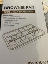 Brownie Pan 18 Divider Free Spatula Non-Stick Baking Tray