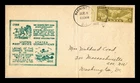 US COVER AIR MAIL 8C WINGED GLOBE FIRST DAY ISSUE SCOTT C17 CREASED
