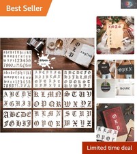 Old English Gothic Letter Stencil Set for DIY Crafting