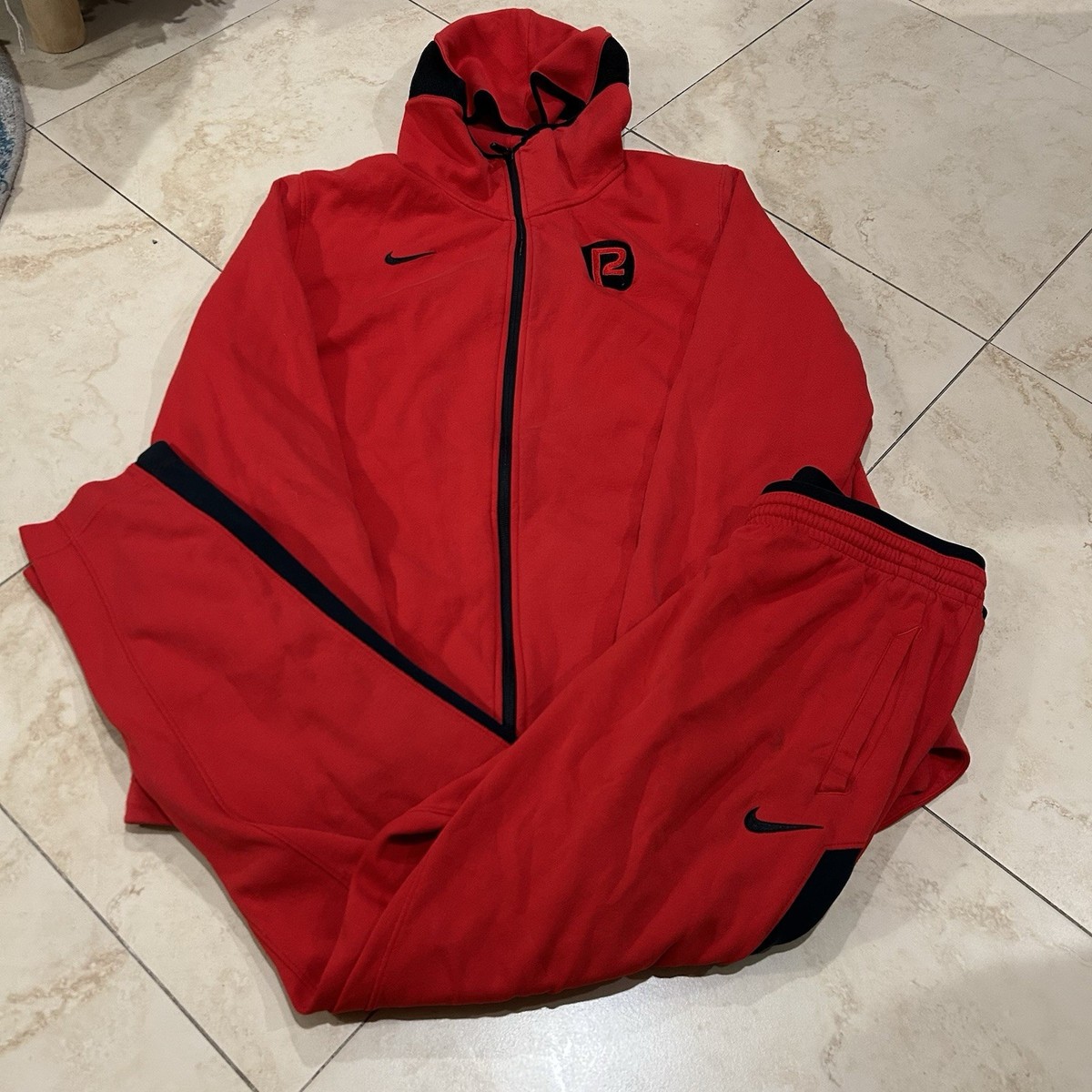Nike Sportswear Tech Fleece Tracksuit RED Mens XL/XXL | eBay