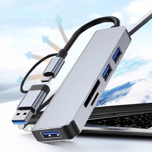 Station d'accueil USB3 0 Type C 45 ports lecteur de carte TF PD charge rapide - Photo 5 sur 14