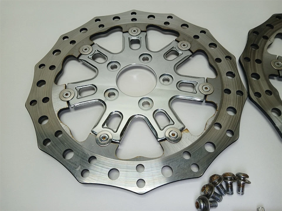 Harley-Davidson 2008 CVO Electra Glide Arlen Ness передние тормозные диски 7 клапанов - Изображение 2 из 4