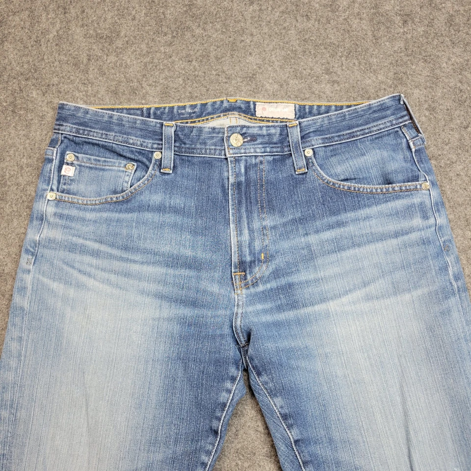 AG Adriano Goldschmied 牛仔裤男式 34R 蓝色牛仔 360 The Tellis 现代修身版型 — 第 4/4 张图片