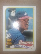 1989 Topps - Ron Gant #296 All Star Rookie Card (RC) Atlanta Braves. rookie card picture
