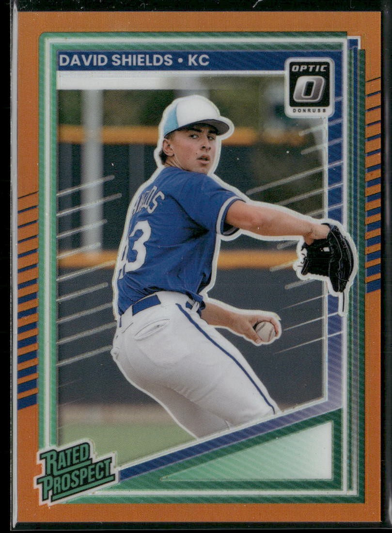 2025 Donruss #104 David Shields Optic Orange #/199