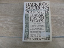 Back to the Sources by Barry W. Holtz (1986, Trade Paperback)