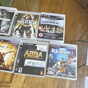PlayStation 3 PS3 Game Lot Tomb Raider & God of War + SingStar + Dead Rising 2