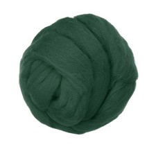 Wool Roving Yarn, 80G/2.82OZ Felting Wool Pure Roving Yarn, Dark Green