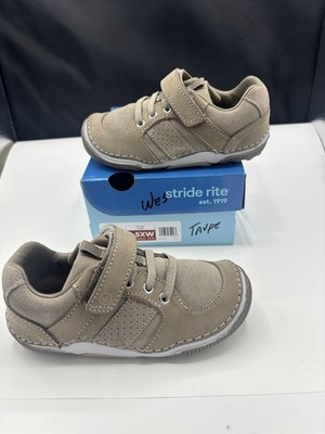 Stride Rite Boys Toddler Wes Size 9W Taupe